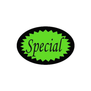 STARBURST GREEN - STICKER