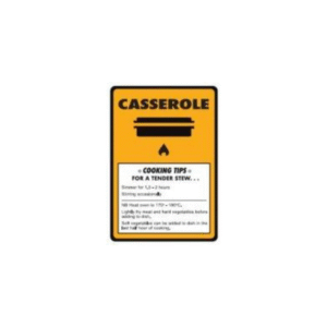 CASSEROLE TIPS - STICKER