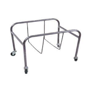 Shopping Basket Stand Silver
