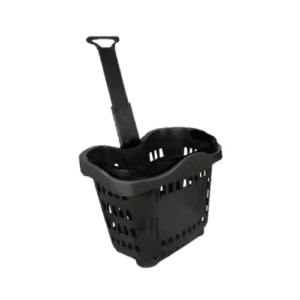 42 ltr Trolley Shopping Basket (Red & Black)