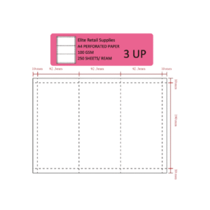 3Up Perforated Papers