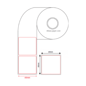 Thermal Scale Label - 48*48mm