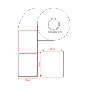 Thermal Scale Label - 58*71mm